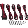 Kit Cables CableMod Classic ModMesh Serie 8+6 Negro Rojo