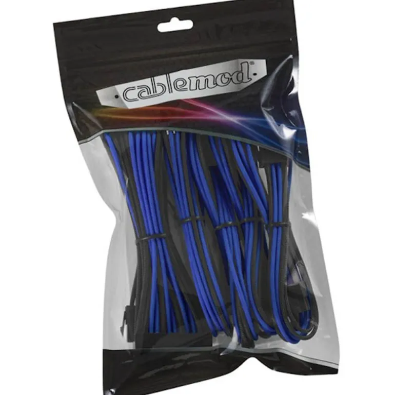 Kit Cables CableMod Classic ModMesh Serie 8+6 Negro Azul