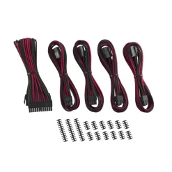 Kit Cables CableMod Classic ModMesh Serie 8+8 Negro Rojo
