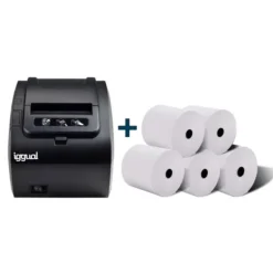 Kit Iggual Impresora Térmica TP 8002 + 5 Rollos