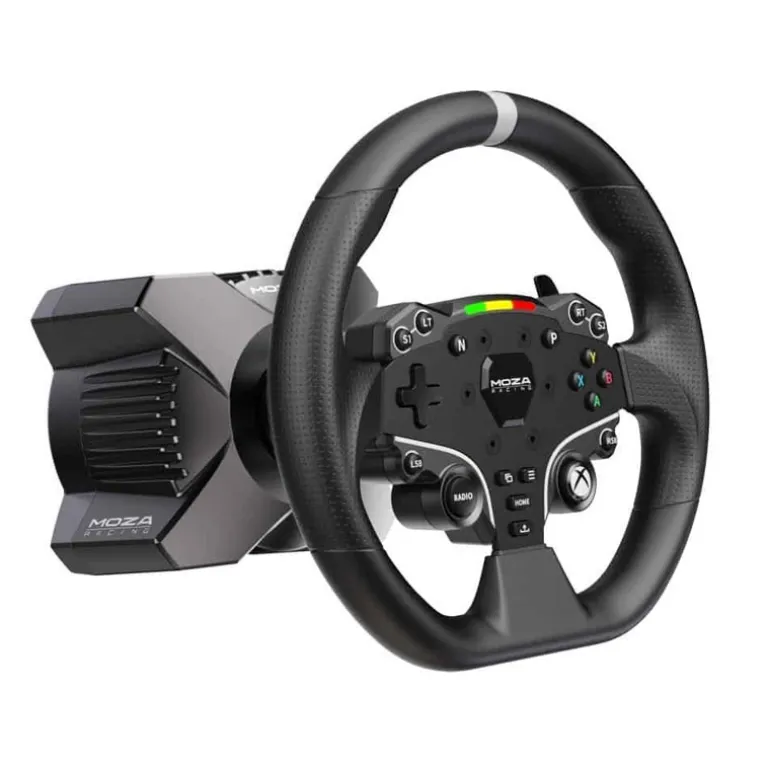 Kit Moza Racing R3 Base + Volante R5 + Pedales Para PC y Xbox Negro