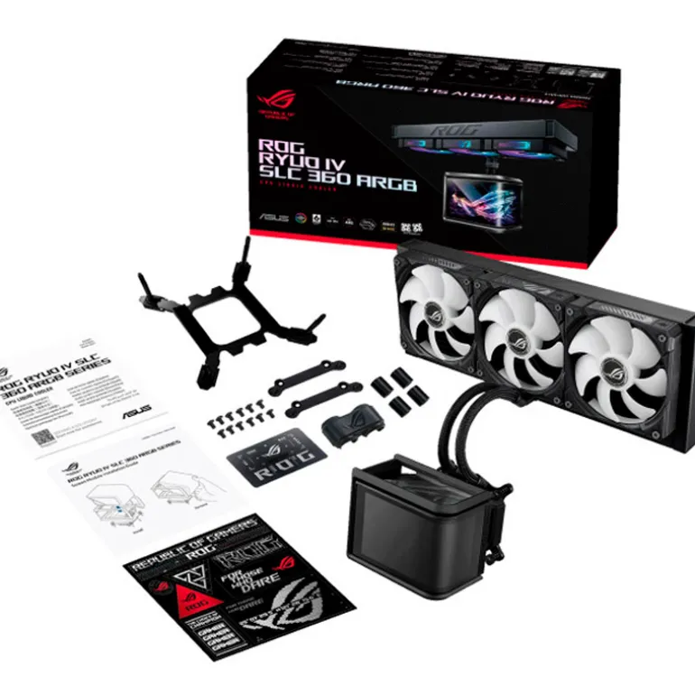 Kit Refrigeración Líquida Asus ROG Ryuo IV SLC 360 ARGB LCD Negro