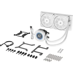 Kit Refrigeración Líquida Corsair Nautilus RS 240 LCD Blanco