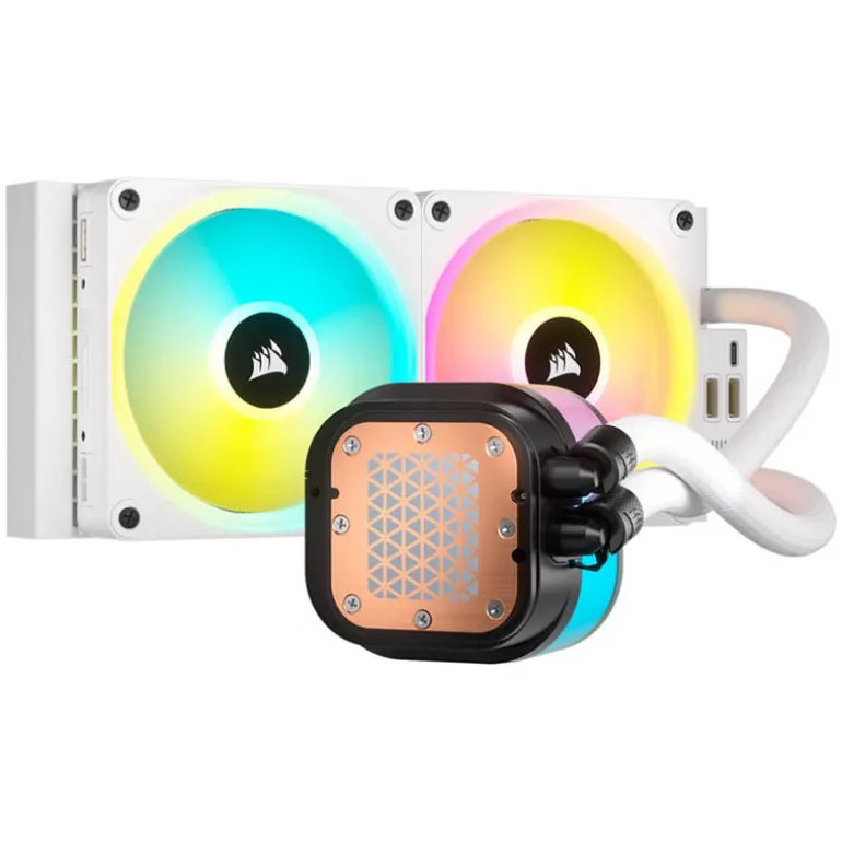 Kit Refrigeración Líquida Corsair iCUE LINK H100i RGB 240 Blanco