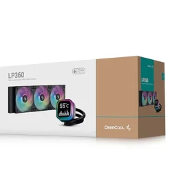 Kit Refrigeración Líquida DeepCool LP360 ARGB 360mm LCD Negro