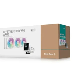 Kit Refrigeración Líquida DeepCool Mystique 360 ARGB 360mm LCD Blanco