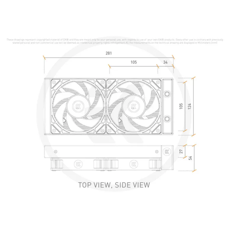 Kit Refrigeración Líquida EKWB EK-Nucleus AIO CR240 Lux D-RGB Blanco