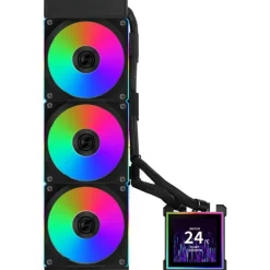 Kit Refrigeración Líquida Lian Li HydroShift II LCD-S ARGB 360CL Negro