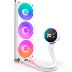 Kit Refrigeración Líquida NZXT Kraken Elite 360 RGB (2025) LCD Display Blanco