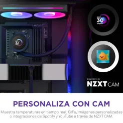 Kit Refrigeración Líquida NZXT Kraken Plus RGB 240 LCD Blanco