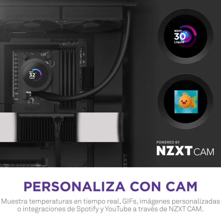 Kit Refrigeración Líquida NZXT Kraken Plus 240 LCD Negro