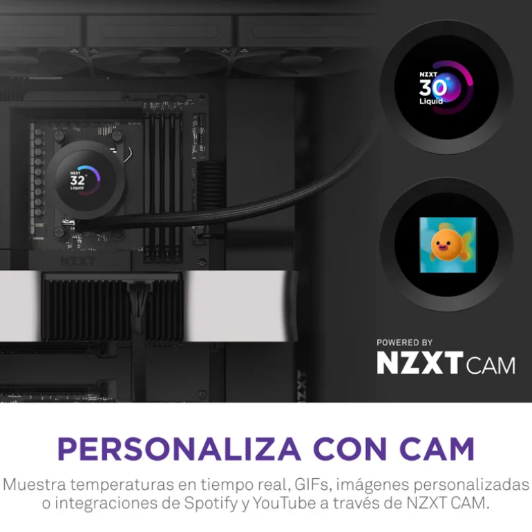 Kit Refrigeración Líquida NZXT Kraken Plus RGB 360 LCD Blanco
