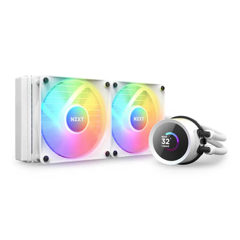 Kit Refrigeración Líquida NZXT Kraken 240 RGB LCD Display Blanco