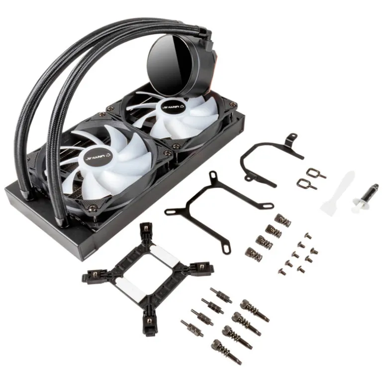 Kit Refrigeración Líquida Unykach Aquastorm 240 Display Temperatura Negro