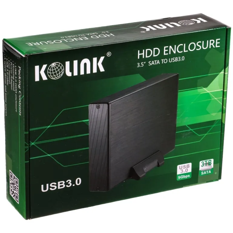Kolink 3,5 Zoll USB 3.0 Negra - Carcasa