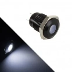 Lamptron SW2004-H 18mm Blanco Versión Negra - Led