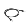 Lanberg PCU5 RJ45 UTP Cat 5E 1m Negro - Cable Red