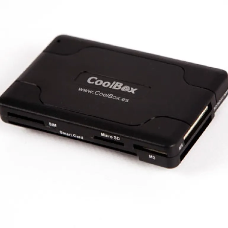 Lector de Tarjetas Coolbox CRE-065 Tarjetas Flash/DNIe USB 2.0 Negro