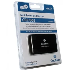 Lector de Tarjetas Coolbox CRE-065 Tarjetas Flash/DNIe USB 2.0 Negro