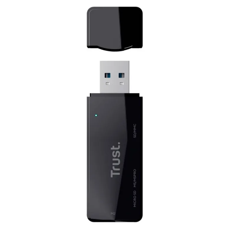 Lector de Tarjetas Trust Nanga Externo USB 3.2 Negro