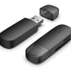 Lector de Tarjetas Vention CLGB0 Externo SD/MicroSD USB 3.0