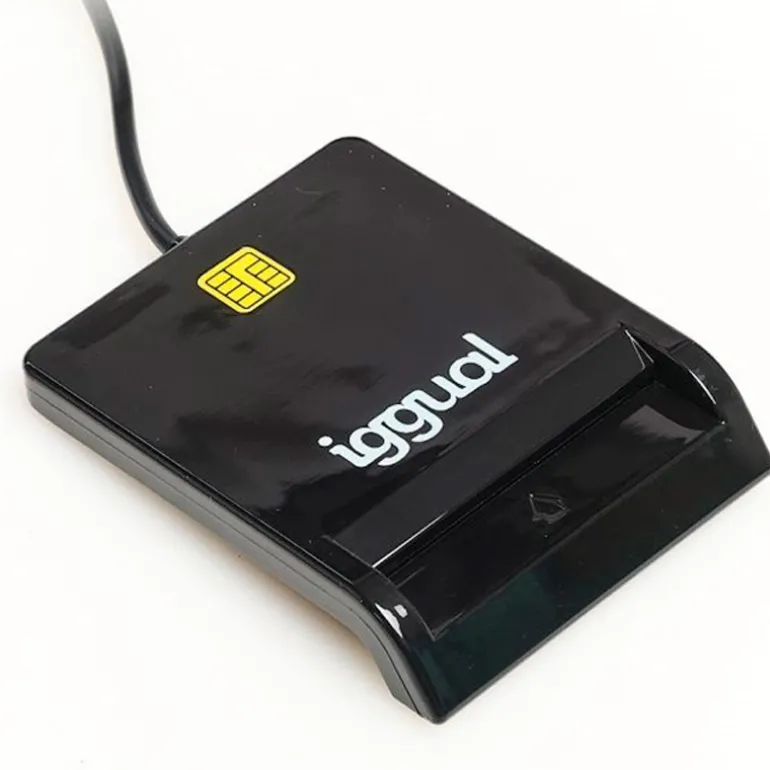 Lector DNIe iggual SIP Tarjetas ID USB 2.0 Negro