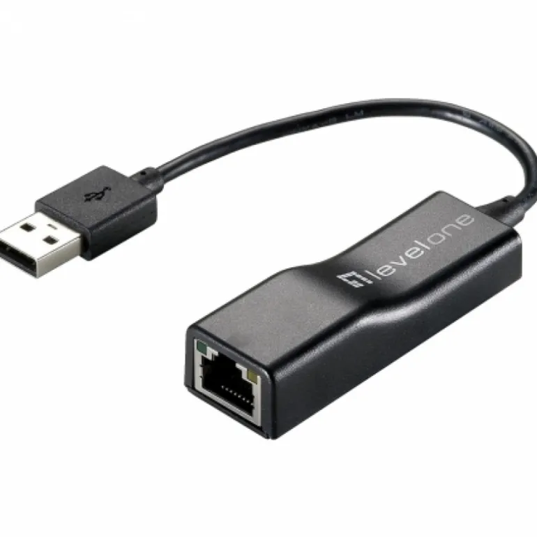 Level One 10/100 RJ45/ USB2.0 Negro - Adaptador de Red
