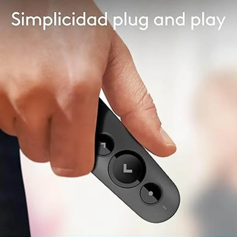 Mando a Distancia Logitech R500s Láser Para Presentaciones Bluetooth Grafito