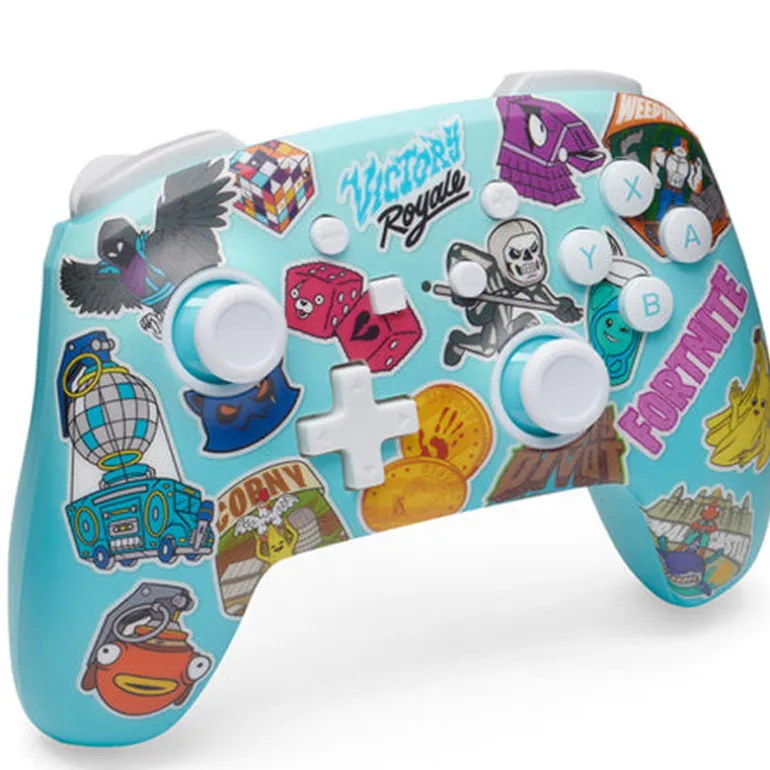Mando PowerA Fortnite Sticker Mania Wireless Para Nintendo Switch
