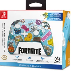 Mando PowerA Fortnite Sticker Mania Wireless Para Nintendo Switch