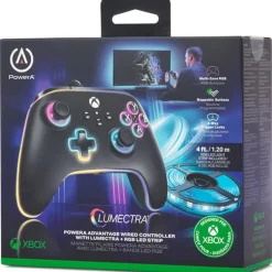 Mando   PowerA Lumectra Avanzado Wired + Tira De Led RGB Para Xbox Series X/S