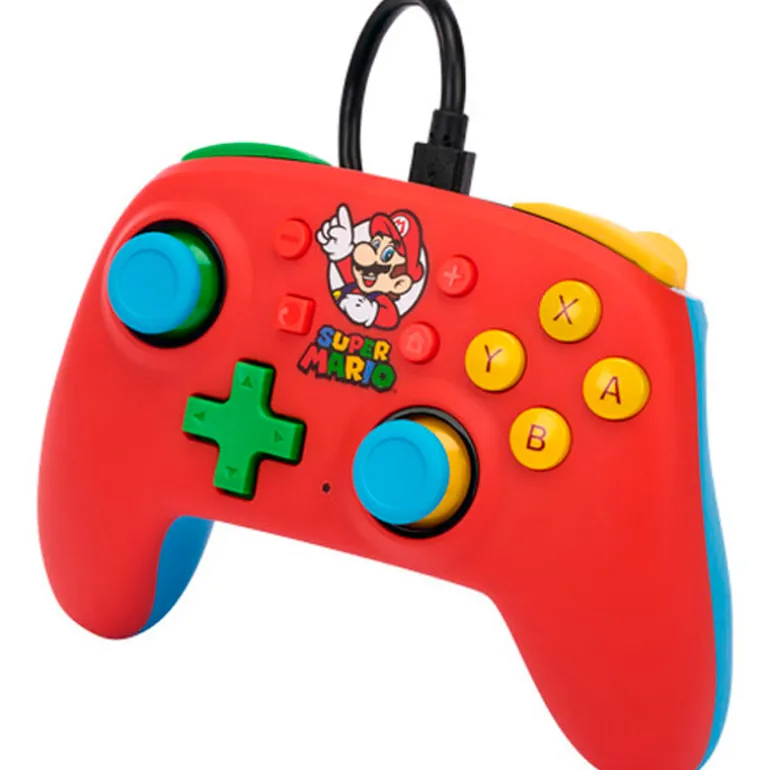 Mando PowerA Nano Mario Medley Wired Para Nintendo Switch