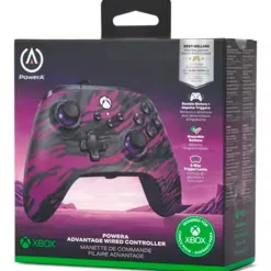 Mando   PowerA Purple Camo Wired Para Xbox Series X/S