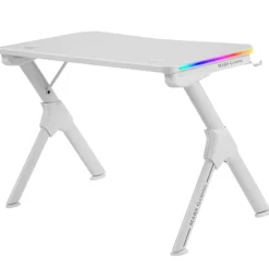 Mars Gaming MGD RGB Carbon Fiber White - Mesa Gaming