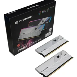 Memoria DDR5 Acer Predator Vesta II RGB 32GB 2x16GB 6000MHz CL32 XMP Plata