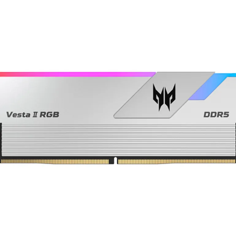 Memoria DDR5 Acer Predator Vesta II RGB 32GB 2x16GB 6000MHz CL32 XMP Plata