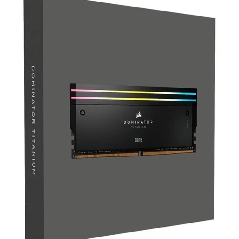 Memoria DDR5 Corsair Dominator Titanium RGB 48GB 2x24GB 6000MHz CL30 XMP Negro