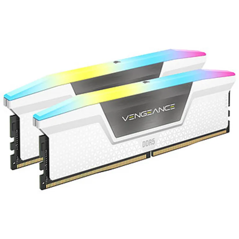 Memoria DDR5 Corsair Vengeance RGB 32GB 2x16GB 6000MHz CL38 XMP 3.0 Blanco
