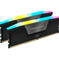 Memoria DDR5 Corsair Vengeance RGB 32GB 2x16GB 6600MHz CL38 XMP Negro
