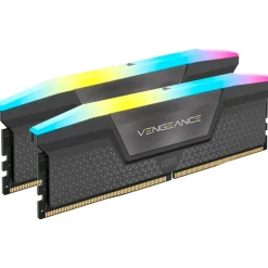 Memoria DDR5 Corsair Vengeance RGB 64GB 2x32GB 6000MHz CL40 EXPO-XMP Gris Oscuro