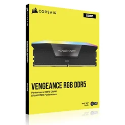 Memoria DDR5 Corsair Vengeance RGB 96GB 2x48GB 5600MHz CL40 XMP Negro