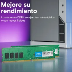 Memoria DDR4 Crucial Classic 32GB 2x16GB 3200MHz CL22 Verde