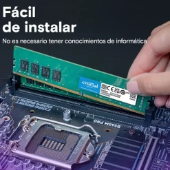 Memoria DDR4 Crucial Classic 32GB 2x16GB 3200MHz CL22 Verde