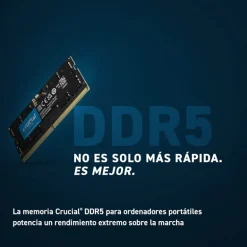 Memoria DDR5 Crucial CT16G48C40S5 16GB 1x16GB 4800MHz CL40 SoDIMM