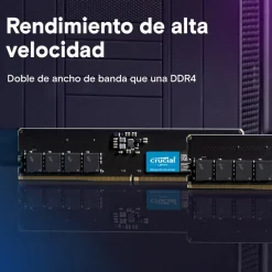Memoria DDR5 Crucial 8GB 1x8GB 5600MHz CL46 EXPO-XMP