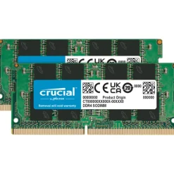 Memoria DDR4 Crucial 16GB 2x8GB 3200MHz CL22 SoDIMM