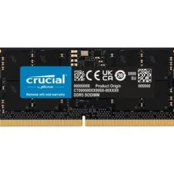 Memoria DDR5 Crucial 16GB 1x16GB 5600MHz CL46 ECC SoDIMM