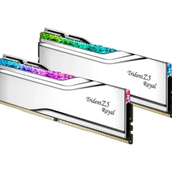 Memoria DDR5 G.Skill Trident Z5 Royal RGB 32GB 2x16GB 7600MHz CL36 XMP Blanco