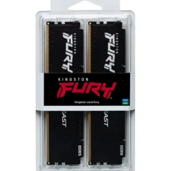 Memoria DDR5 Kingston Fury Beast 16GB 2x8GB 6000MHz CL36 EXPO-XMP Negro