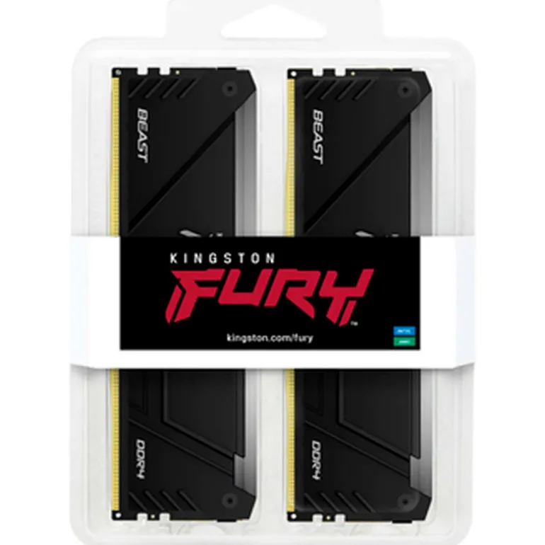 Memoria DDR4 Kingston Fury Beast RGB 16GB 2x8GB 3600MHz CL17 XMP
